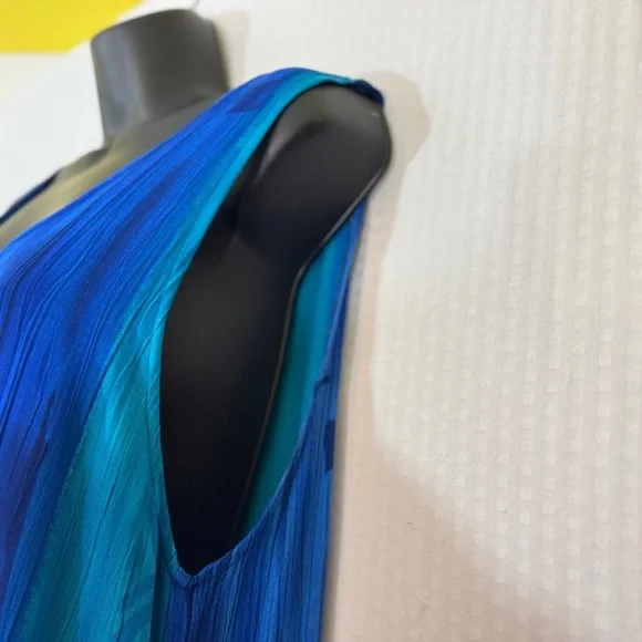 Rare Vintage 100% Rayon Art-to-Wear Tiered Ruffle Tank Maxi Dress - Picture 10 of 15